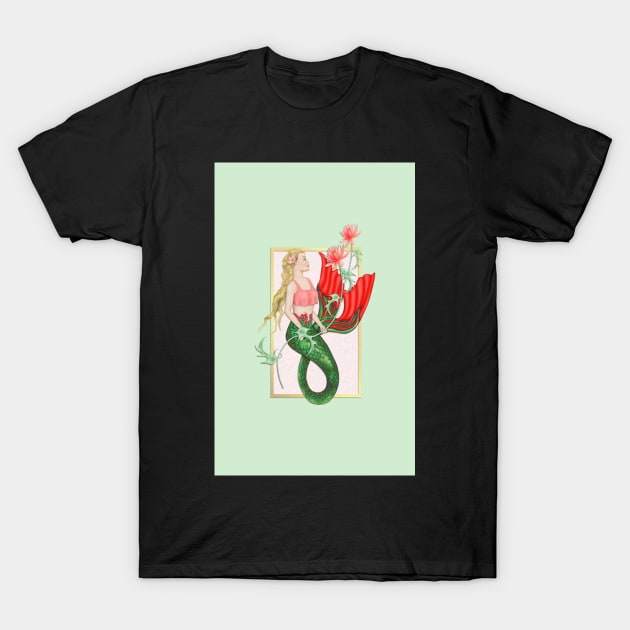 Waterlily Mermaid T-Shirt by SpiceTree